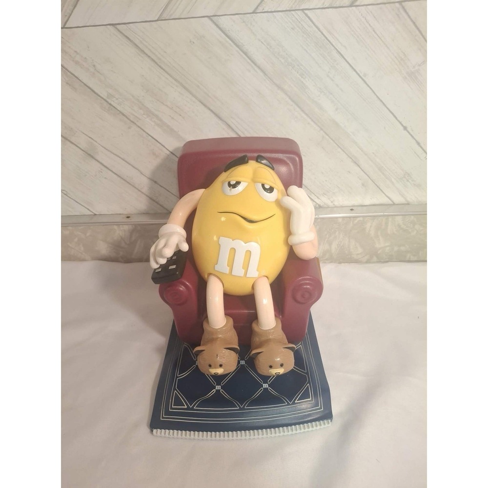 Vintage M&M's Yellow La-Z-Boy Collectible Dispenser